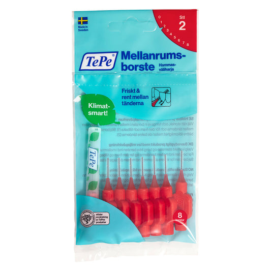 TePe Mellanrumsborste Original 0,5 mm Röd 8 st