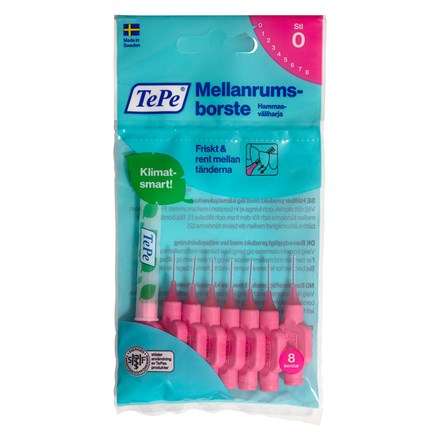 TePe Mellanrumsborste Original 0,4 mm Rosa 8 st