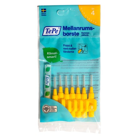 TePe Mellanrumsborste Original 0,7 mm Gul 8 st